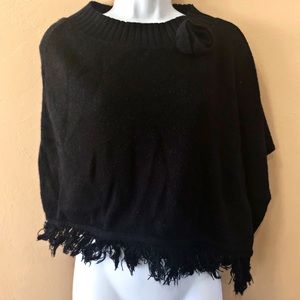 Vintage Asymmetrical Sweater Poncho
